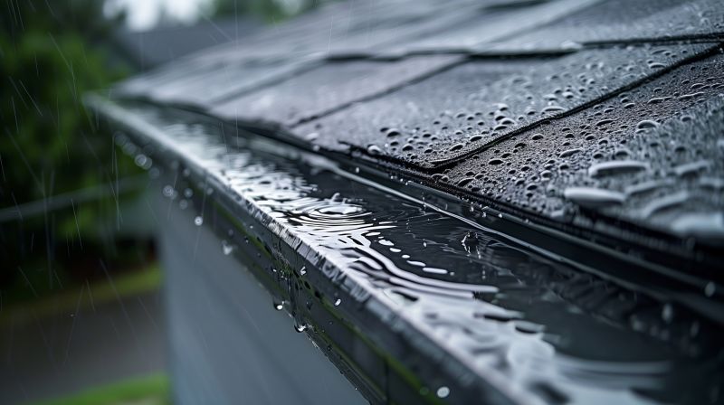 Rain Gutter Cover Installation detail